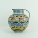 kroesselbach mid century VASE jug abstract pattern 1950s 60s