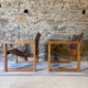 2 leather chairs Diana by Karin Mobring for IKEA, 1970