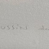 Lithograph 1882 "Foule" signed by Michel Houssin (born in 1941)