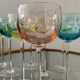 Série de 10 verres à pieds vintage 