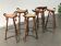 Vintage Brutalist Marbella stools attributed to Sergio Rodrigues, 1970s, set of 6