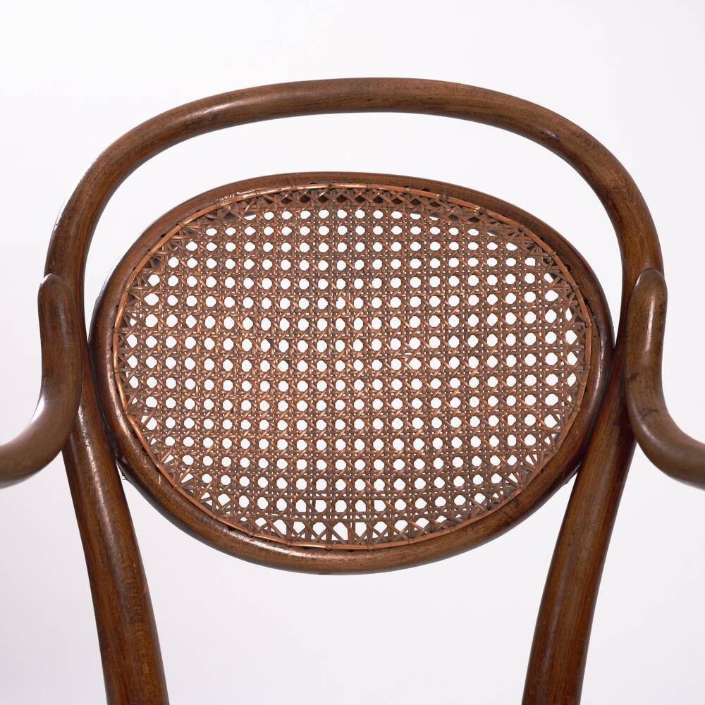 Antique set of Michael Thonet wicker and bentwood childrens chairs, 2