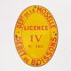 Enameled plaque License IV department of Moselle