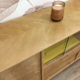 1960s sideboard with beautiful chevron marquetry
