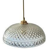 Vintage suspension in chiseled glass