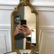 Miroir en bois doré années 40-50
