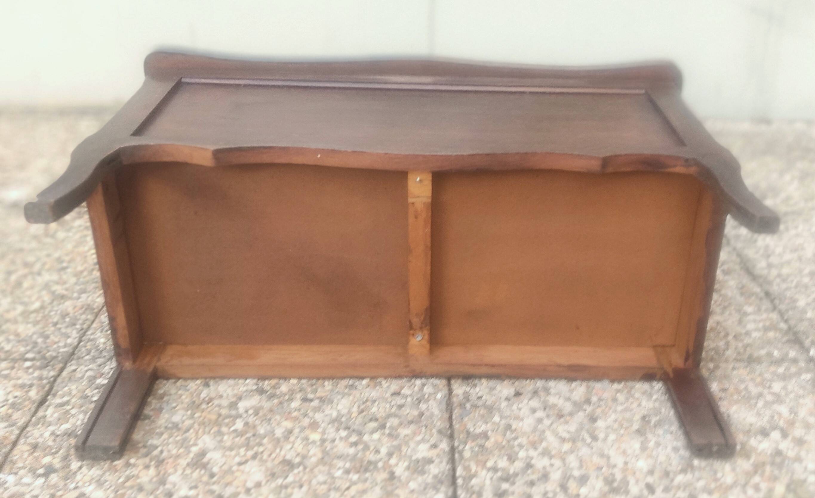 Coffre banquette de rangement en Bois de chêne massif, style classique