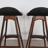 Scandinavian Bar Stools by Erik Buch, 1960s, Set of 2