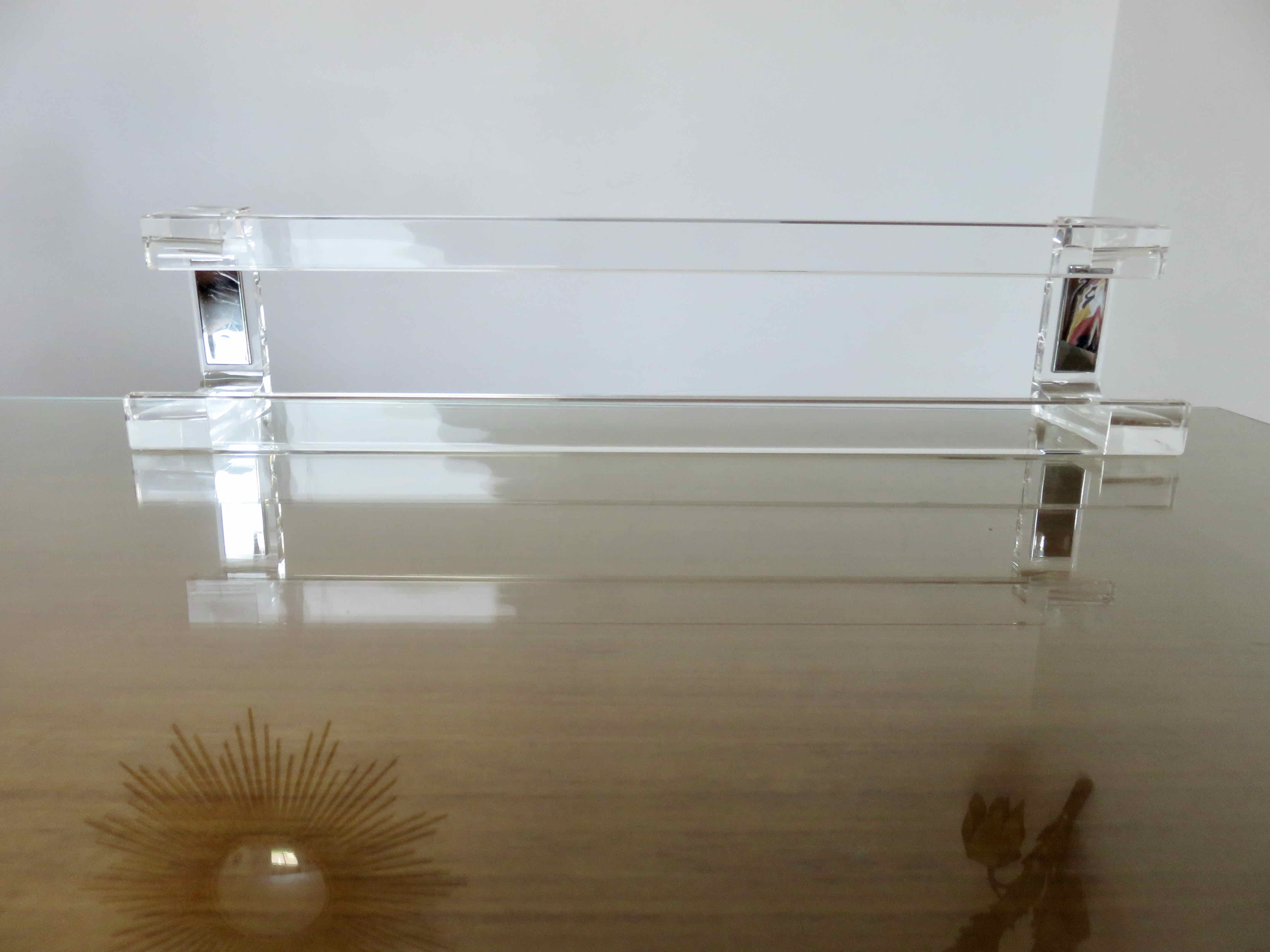 Plexiglas towel rack 70s