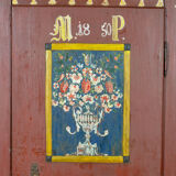 German wedding cabinet, dated 1850