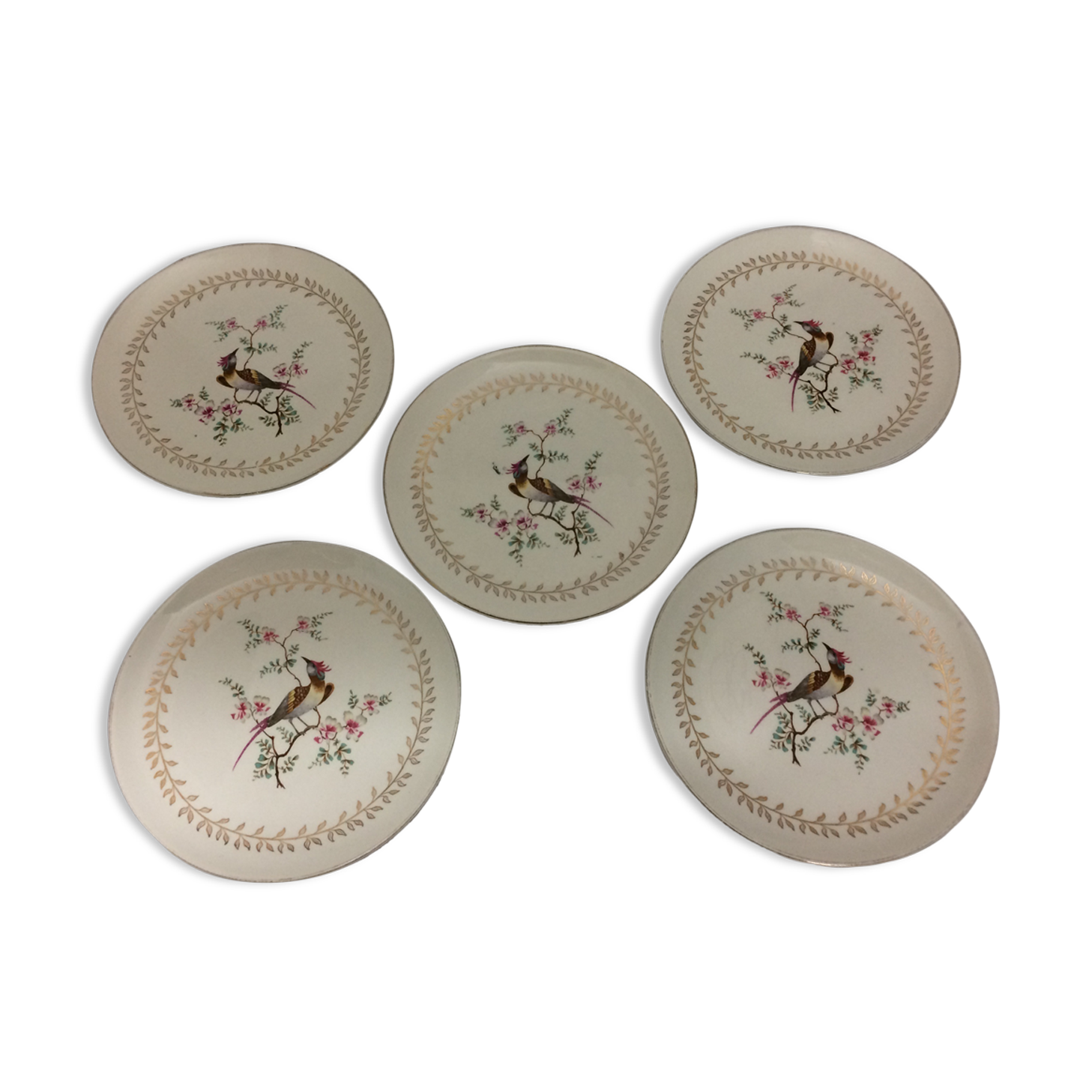 Old gien earthenware dessert plates