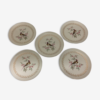 Old gien earthenware dessert plates