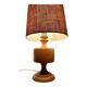 Vintage turned wood lamp – 70s chalet style
