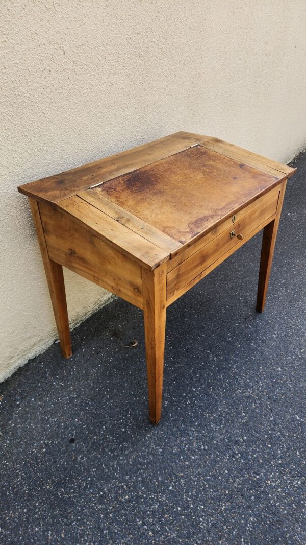 Bureau pupitre ancien en bois massif 1920/1940