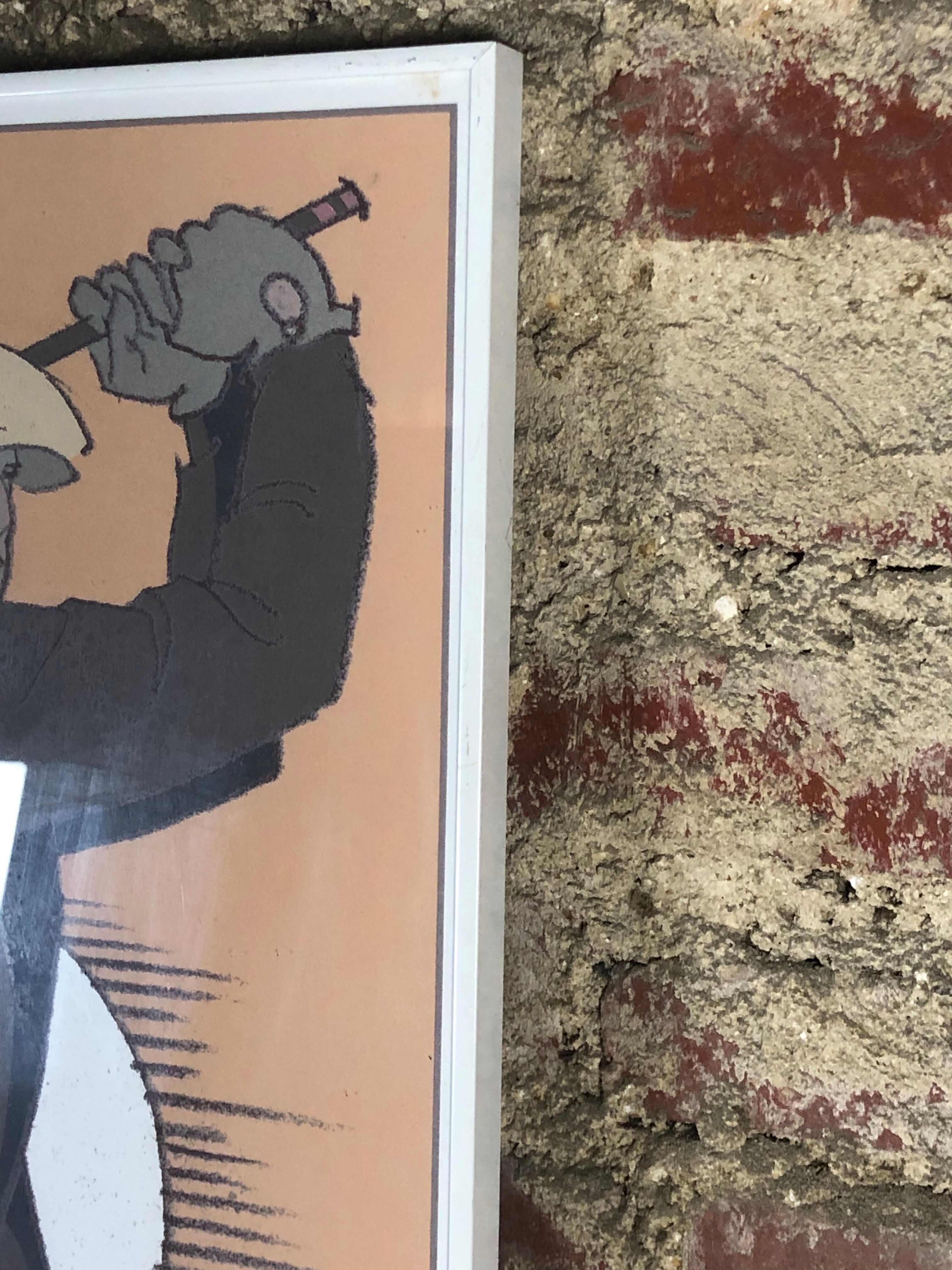 Poster "the swing" framed by René Vincent 1988