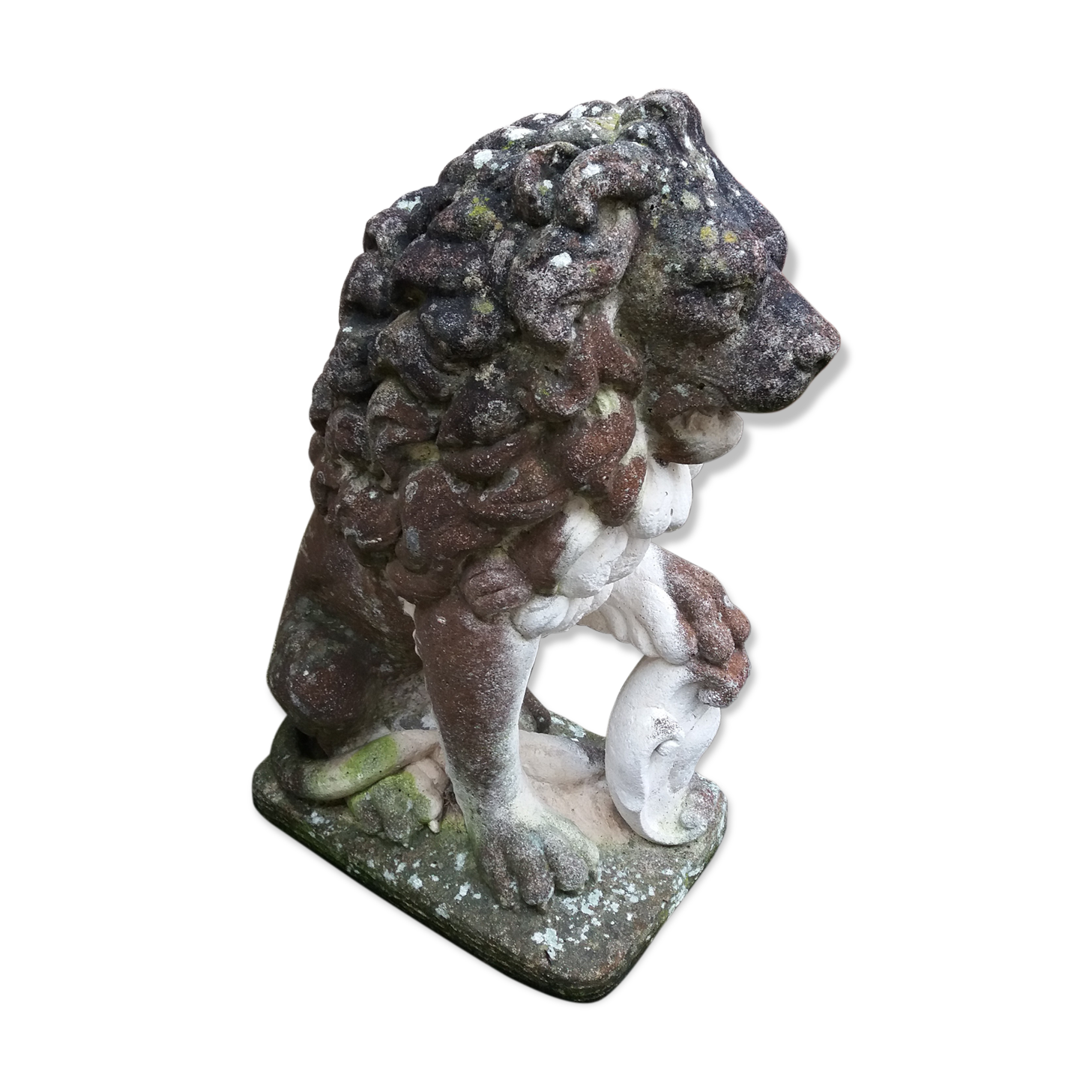 Reconstructed stone lion