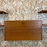60's 70's oak string shelf module by Kajsa & Nils "Nisse" Strinning Sweden
