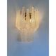 Contemporary Modern “Conchiglie” Murano Glass Gold Wall Sconce - Set of Two