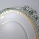 Plat rond 1940' anses fleurs