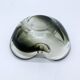 Murano ashtray, black and smoky grey, 1970