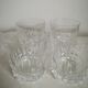 Cut crystal whisky glasses