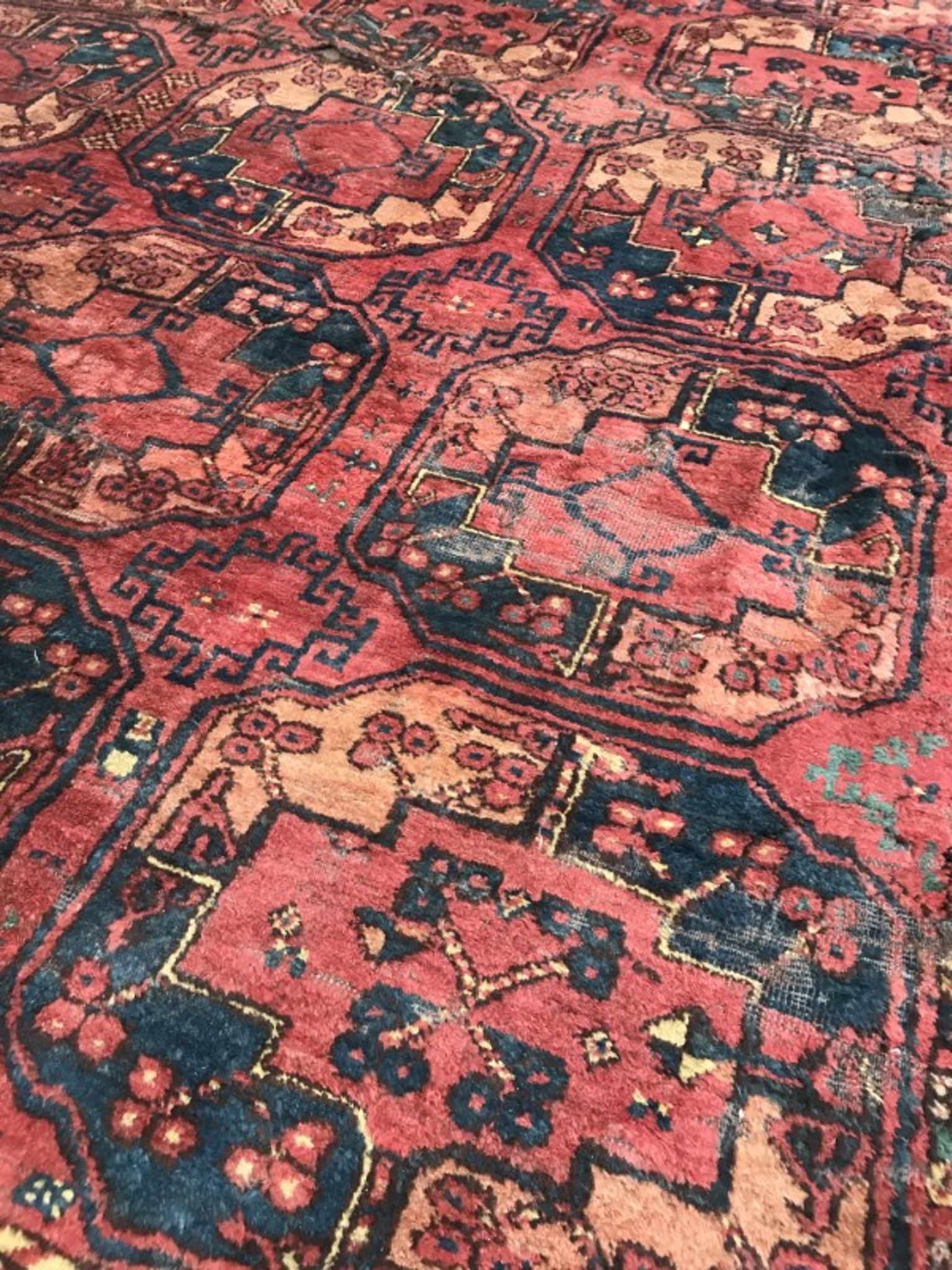 Carpet 19th century former Turkmen Ersari handmade 205 X 288 CM