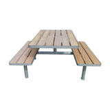 Picnic table and garden bench