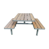 Picnic table and garden bench