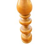 Large wooden turned candle holder Belgium, 1970s.