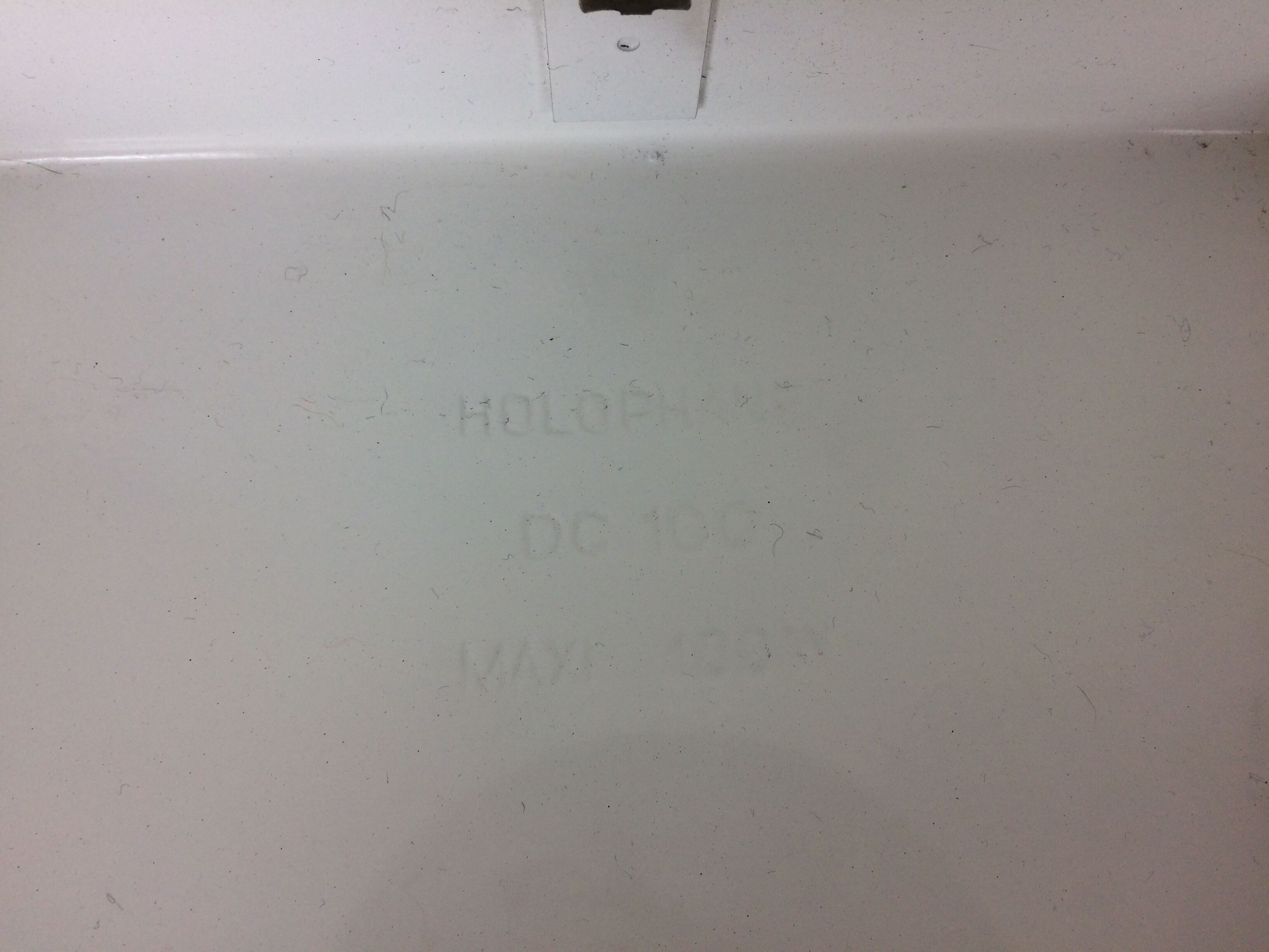 Holophane square wall lamp in chiseled glass, 60s