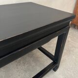 Petite table basse noire en bois