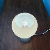 Vintage minimalist glass table lamp from the space age by Jean Paul Edmonds Alt for Philips, 1970s.