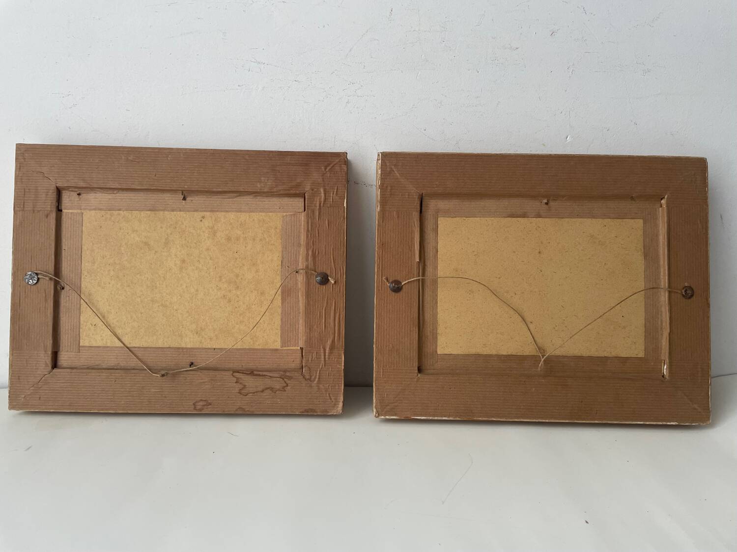 Pair of small paintings, bouquet of flowers