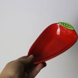 Pair of Saint Clément barbotine dishes