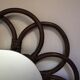 Mirror shape mirror rattan 48x59cm