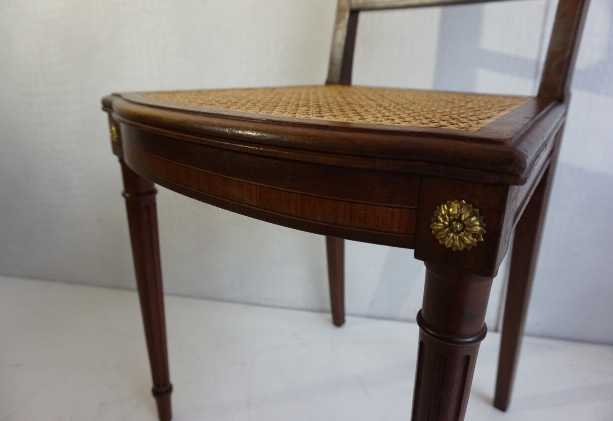 Pair of Louis XVI chairs circa 1870