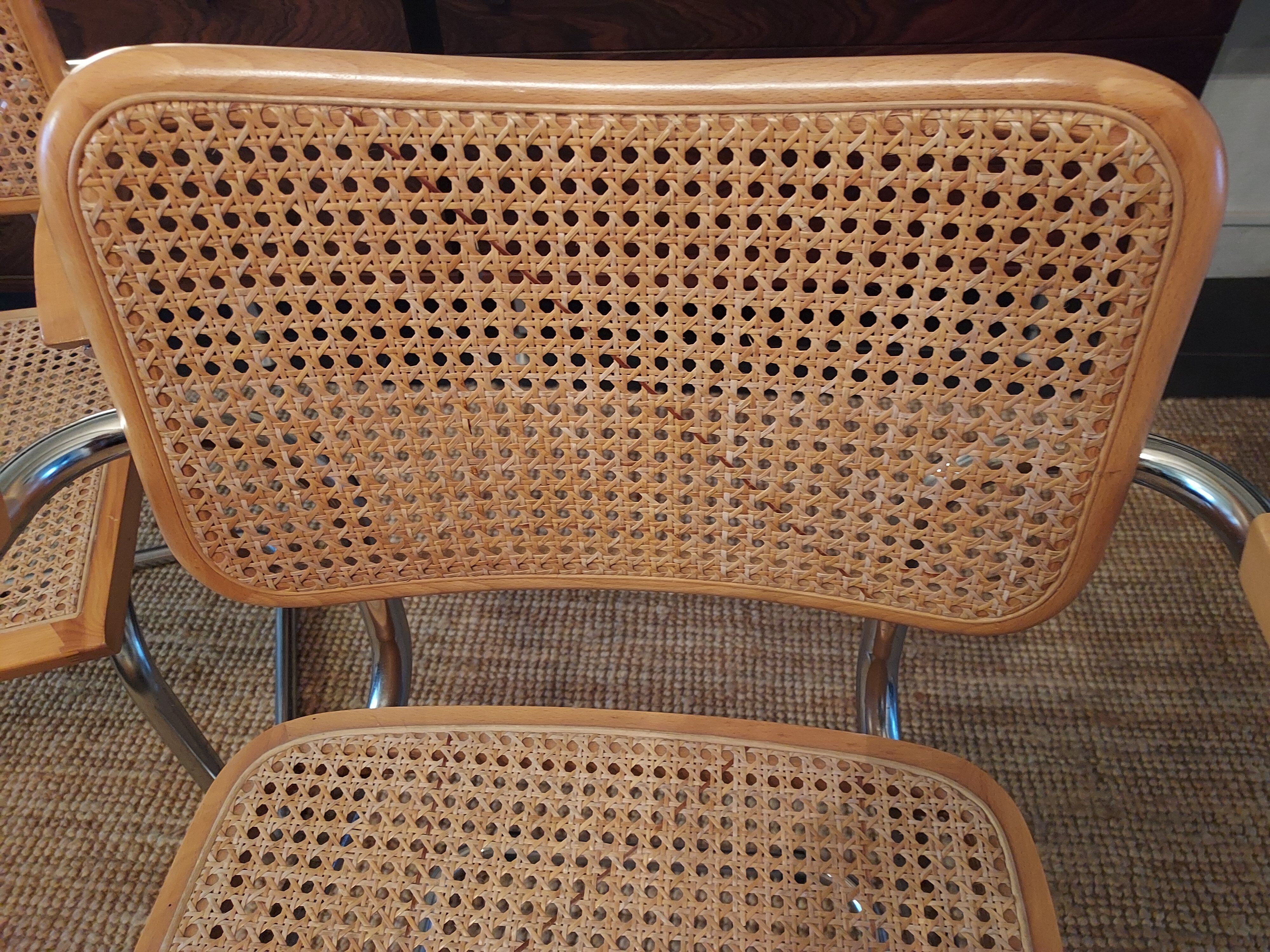 Armchairs cesca b64, Marcel Breuer