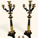Large Pair of Gilded Bronze Chandeliers - Restoration Period (1815-1830)