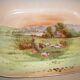 Limoge earthenware dish, Pastoral landscape 51 cm