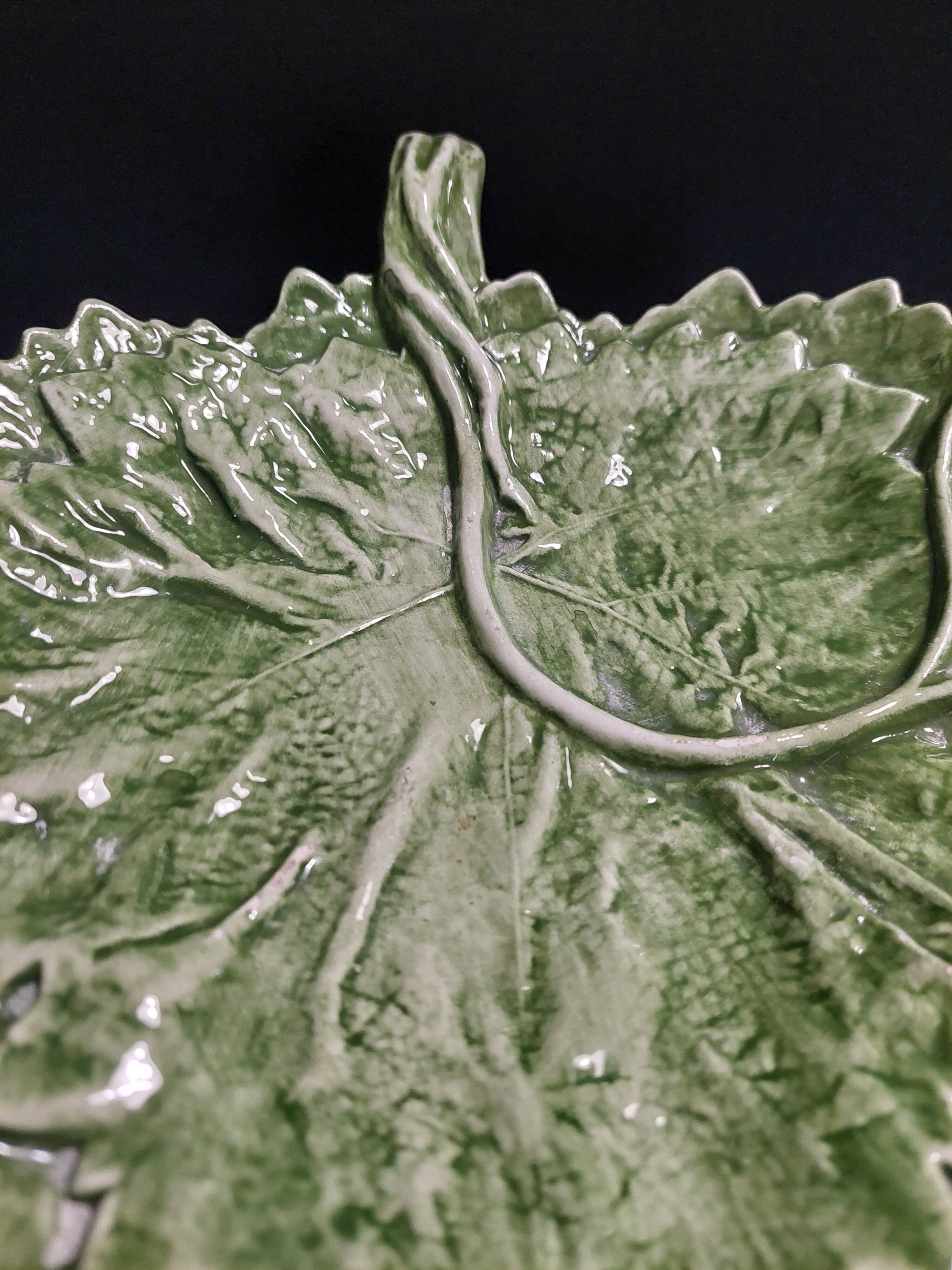 Portugal barbotine plate, second half of the 20th century.