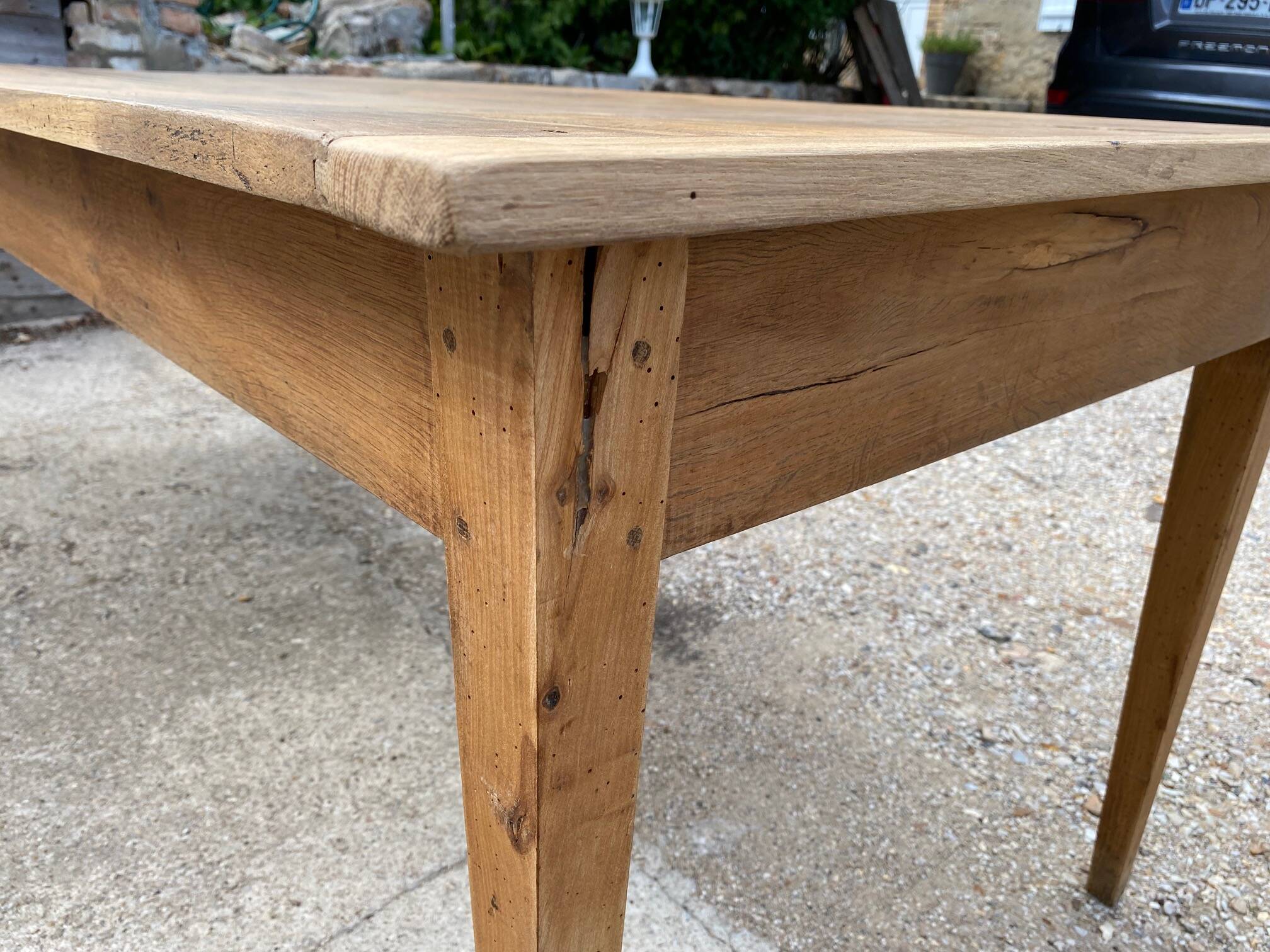 Solid oak farmhouse table 1900