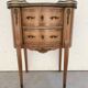 Louis XV style kidney chest of drawers Marble top with brass gallery 20th century