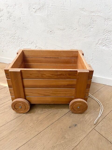 Wooden tier trolley