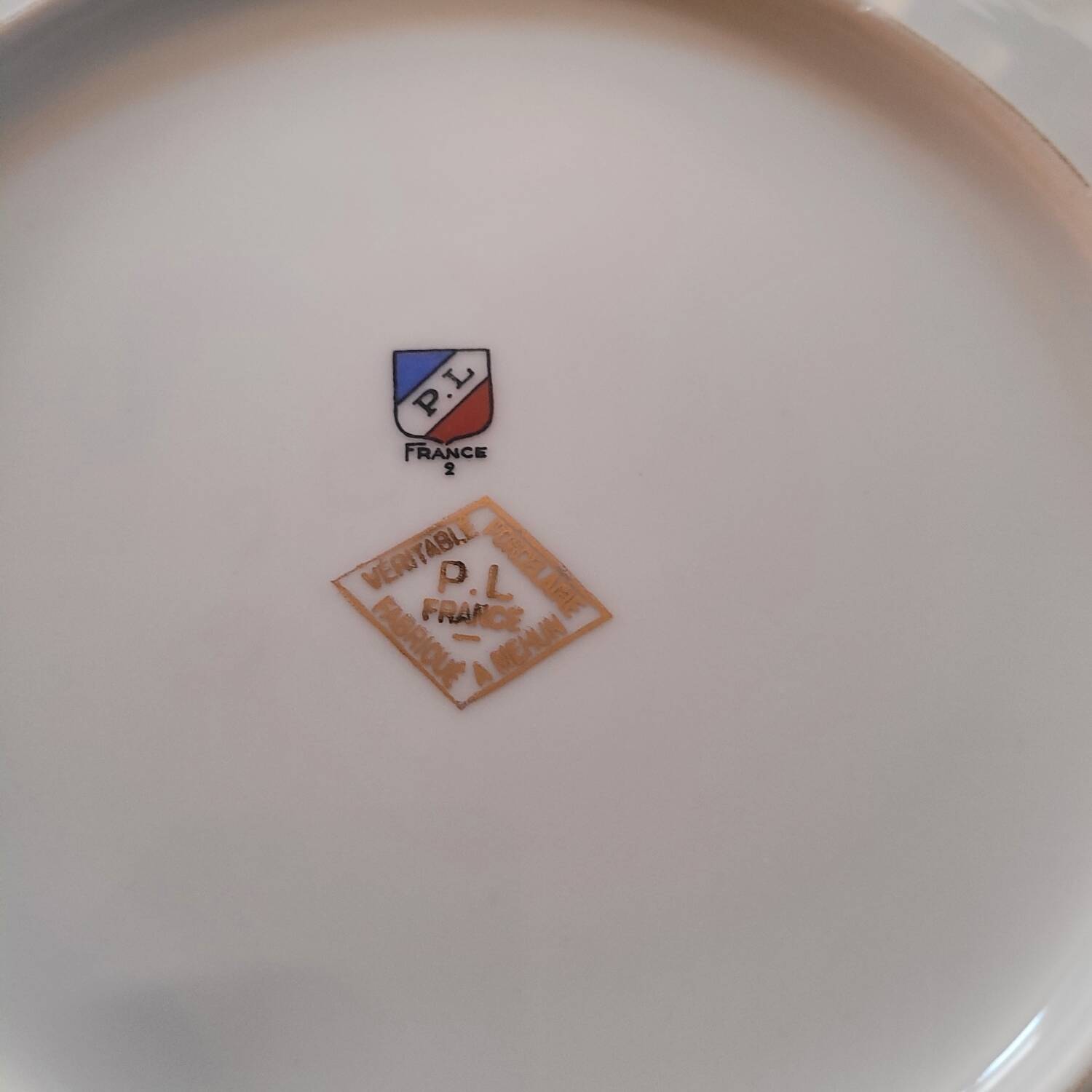 P.L. France flat plates – Roses – 1950s