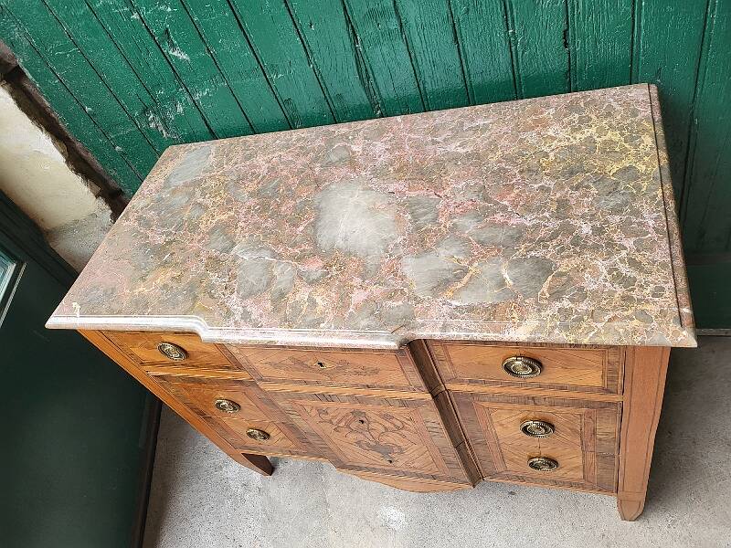 LOUIS XVI STYLE MARQUETRY 3-DRAWER CHEST