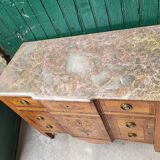 LOUIS XVI STYLE MARQUETRY 3-DRAWER CHEST