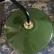 Pair of vintage wall lamps enamelled sheet metal