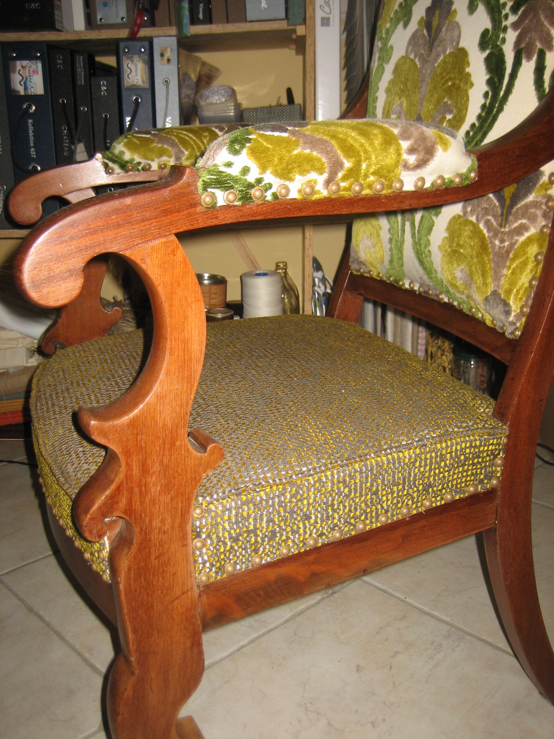 Chair Louis Philippe frog leg