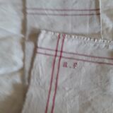 Linen tablecloth with monogram