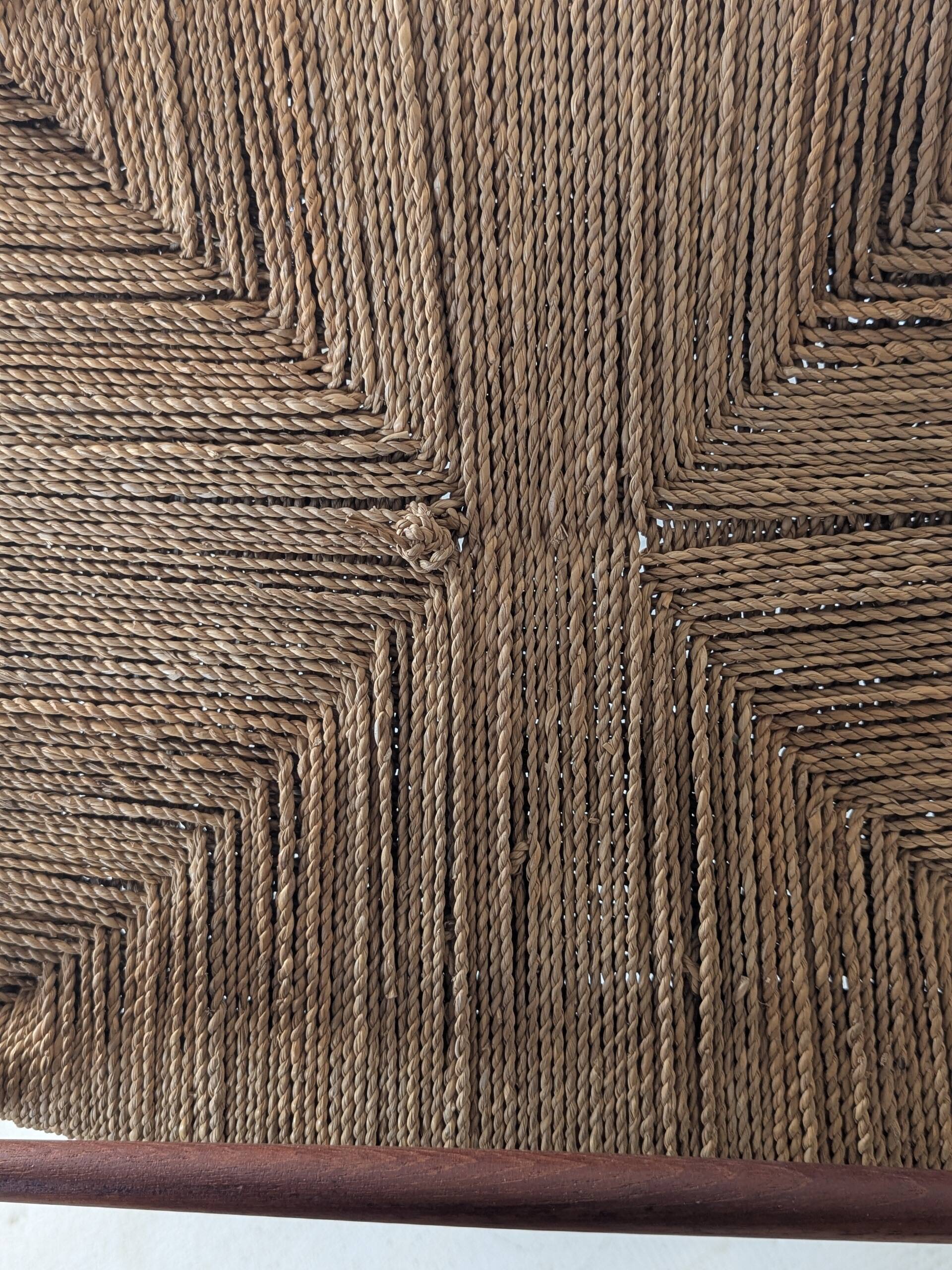Teak and rope chair by Peter Hvidt and Orla Molgaard